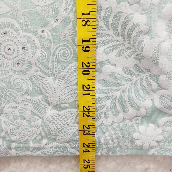 T-Shirt Size M Pastel Green Whimsycore Bloomcore Light Academia Fairycore Floral - Picture 8 of 15